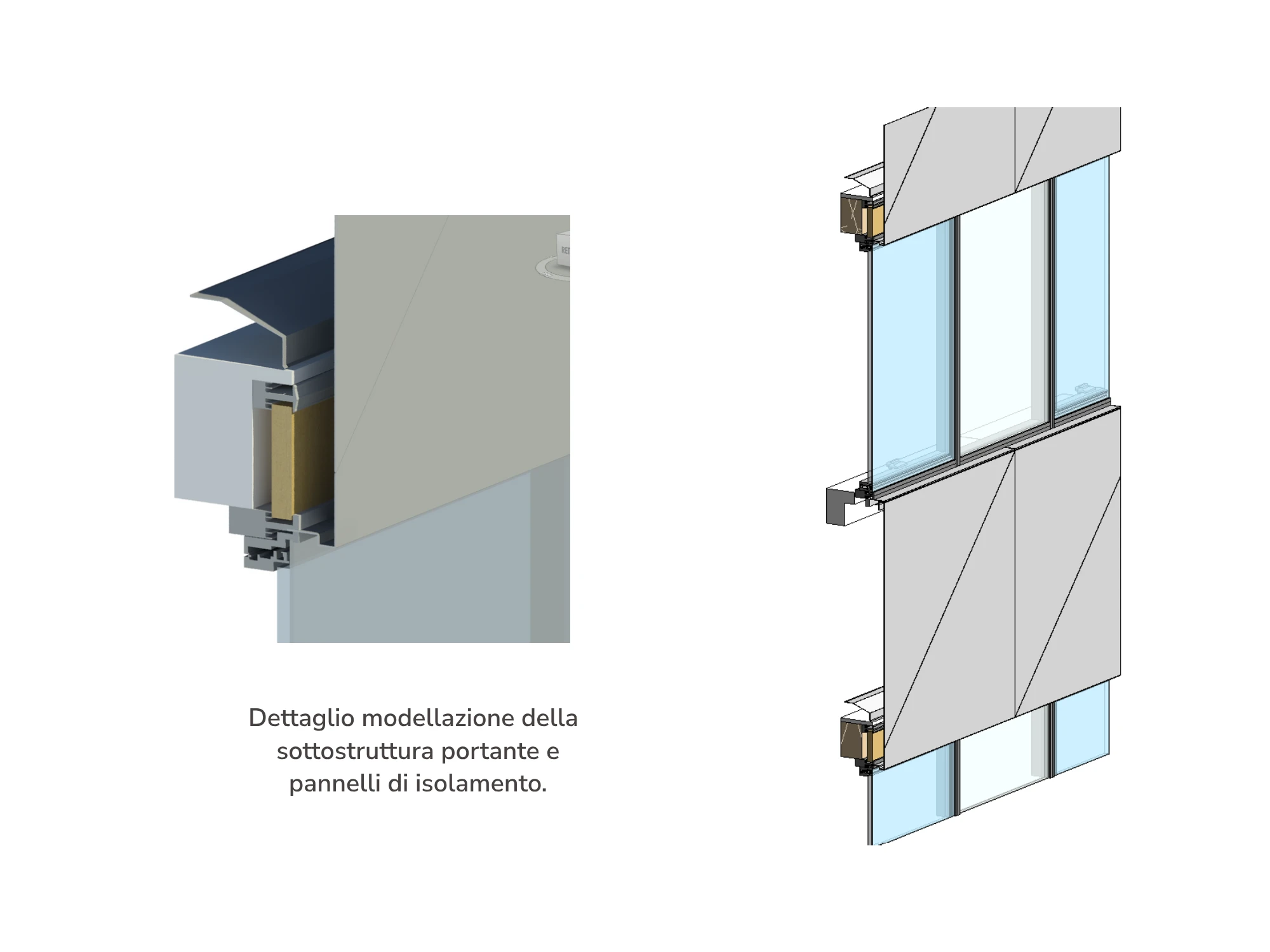 MODELLAZIONE BIM COSTRUTTIVA FACCIATE CONTINUE 2