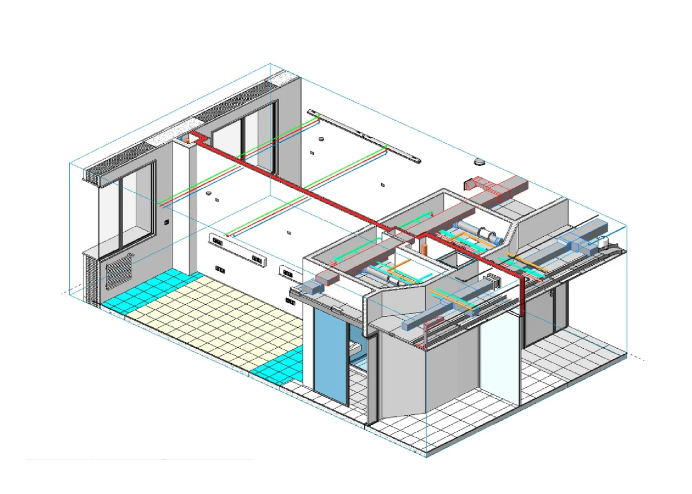 RESTITUZIONE BIM OSPEDALE AUSL ROMAGNA MEP GALLERIA 1