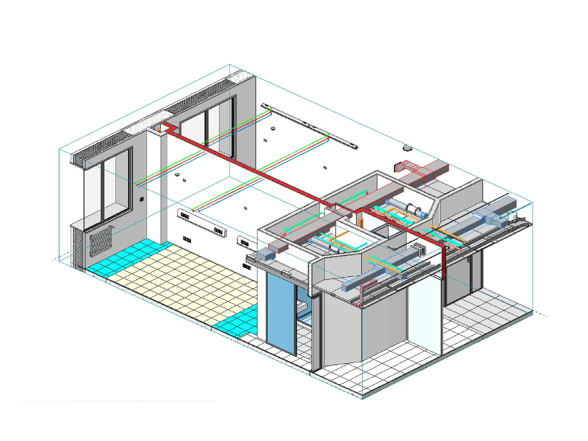 RESTITUZIONE BIM OSPEDALE AUSL ROMAGNA MEP GALLERIA 1